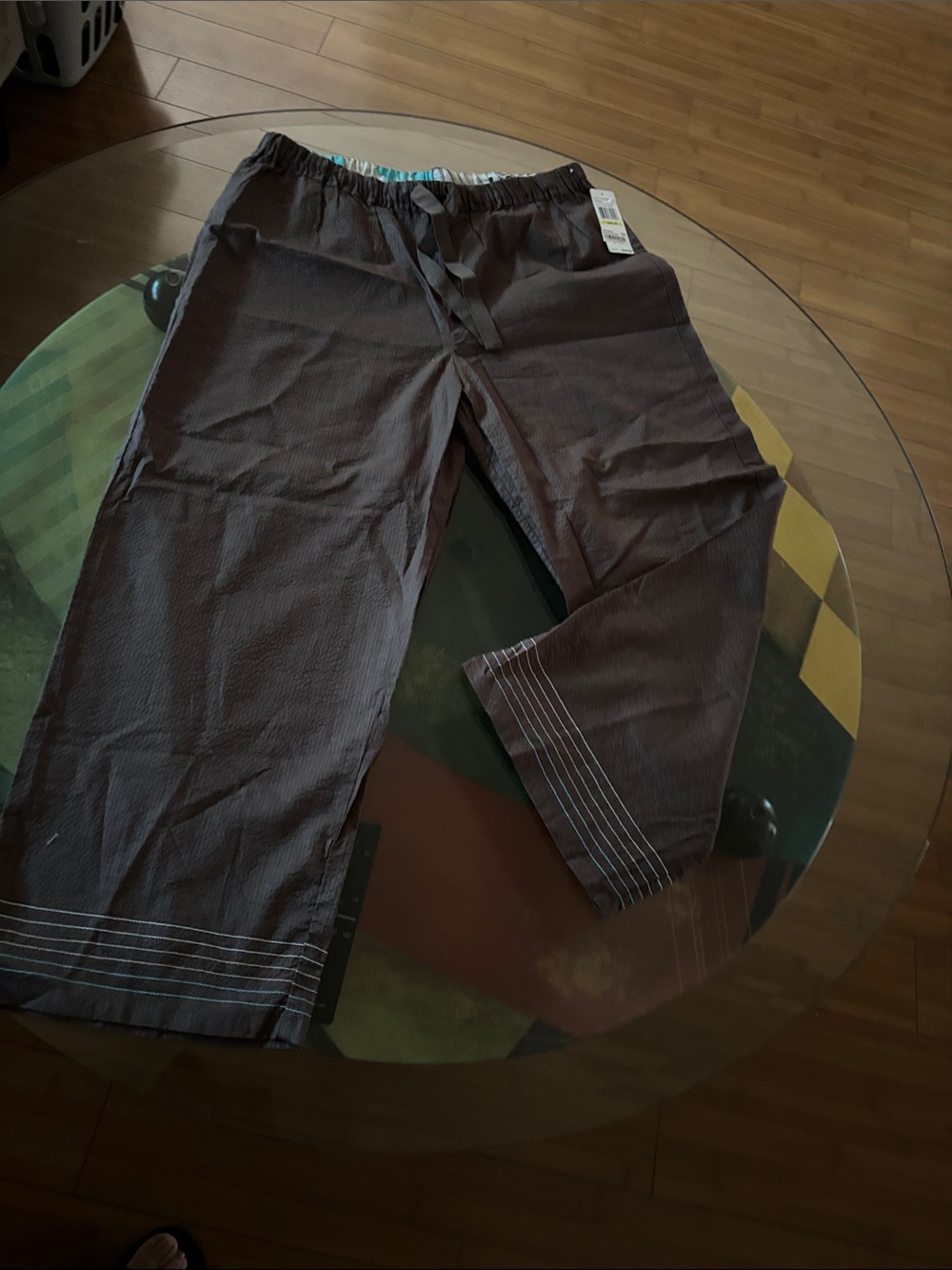 Nautica Women's Dark Brown Drawstring Lounge Pants